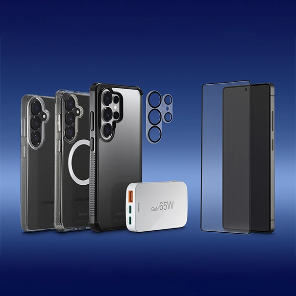 Todos los nuevos modelos Samsung Galaxy S26 con funda, protector de pantalla y tecnología de carga de Hama