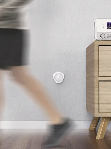Detector de movimiento en la pared.