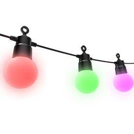 Hama Cadena de luces LED inteligente, Cadena de luces WLAN, Exterior IP44, 8m