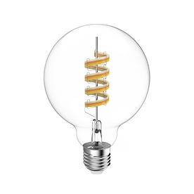 Hama Bombilla LED inteligente,Matter, E27, Globo, Filamento G95, RGBW, Regulable